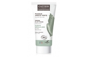 CATTIER Masque Argile Verte - Bio - Purifie 100 ml