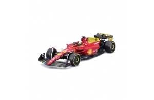 Bburago Formula 1 Ferrari F1-75 Leclerc Monza 1:24 Scale Die-Cast Collectible Race Car - 75th Livery