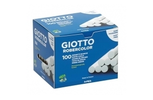 GIOTTO Robercolor - Boîte 100 craies blanches