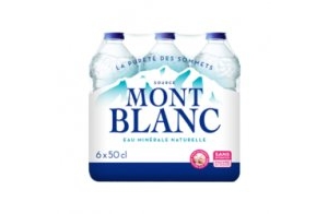 Eau minérale naturelle Mont Blanc - Eau minérale naturelle Mont Blanc - 6x0,5L