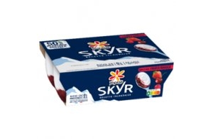 Gamme Brassée - Yoplait Skyr Framboise Fruits Rouges 100g x4