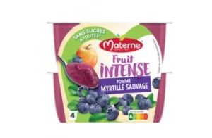 Materne® FRUIT INTENSE - Pomme Myrtille sauvage - 4x100g