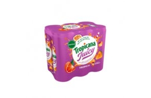 Tropicana Juicy - Tropicana Juicy Tropical canette 6x33cl