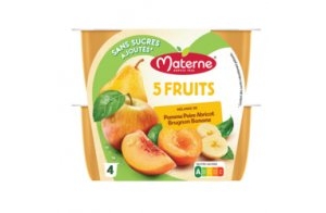 Materne® 5 FRUITS - 5 Fruits Jaunes - 4x100g