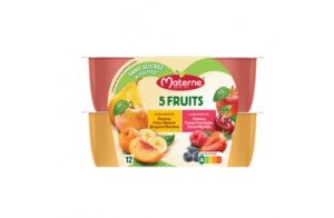 Materne® 5 FRUITS - 5 Fruits Jaunes & 5 Fruits Rouges - 12x100g