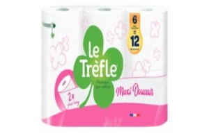 Papier toilette Le Trèfle - Le Trèfle Maxi Douceur x6=12