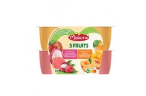 Materne® 5 FRUITS - 5 Fruits Roses & 5 Fruits Orange - 12x100g