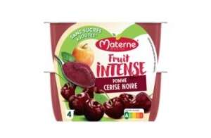 Materne® FRUIT INTENSE - Pomme Cerise noire - 4x100g