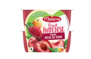 Materne® FRUIT INTENSE - Pomme Pêche de vigne - 4x100g