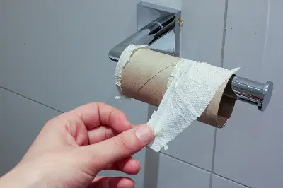 plus de papier toilette!