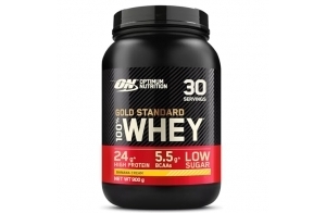 Optimum Nutrition Gold Standard 100% Whey, Protéine en Poudre, Goût Crème de Banane, 900g, 30 Doses