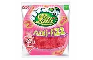 Lutti Fraise Flexi-Fizz Fili Tubs, 225 g