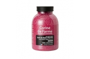 Corine de Farme Sels de Bain Marins Sensual Rose - Sels Parfumés à la Rose pour le Bain ou le Spa - Formule 99% naturelle, Adaptée aux Peaux Sensibles - Moment Détente, Zen & Sensualité - 1.3 kg