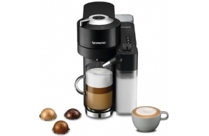 De'Longhi Nespresso Vertuo Lattissima ENV300.B, Machine à Café Automatique avec Mousseur à Lait Automatique, Machine à Café à Capsules Monodose, 5 Tailles de Tasse, 3 Recettes de Lait, 1500W, Noir