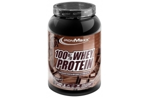 IronMaxx 100% Whey Protein - Protéines de Lactosérum en poudre, hydrosolubles - Goût Chocolat au lait - 1 x boîte de 900 g