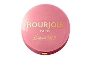 BOURJOIS - Boîte Ronde Blush 34 Rose D'or - Piceau & Miroir Intégré - Technologie Fard Cuit - Texture Fine & Légère - Facile À Estomper - Parfum Gourmand