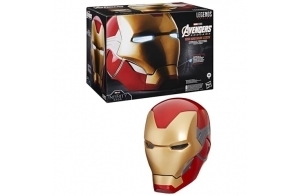 Avengers Marvel Legends Series, Casque électronique Premium Iron Man avec Effets Lumineux, Endgame, Jouet de Cosplay pour Adultes