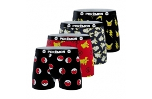 Pokémon Pkm14/33/Bcx4/A Garçon Boxeur ajusté, A, 6-8 Ans