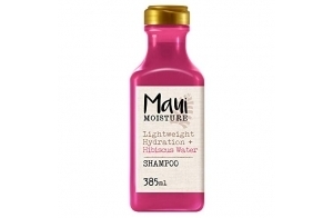 Maui Moisture - Shampooing Lightweight Hydration + Hibiscus Water (bouteille de 385 ml) – Shampoing hydratant à l'eau d'hibiscus – Shampooing végan pour tous types de cheveux