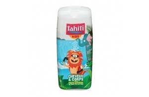 TAHITI - Gel Douche Tahiti Enfant - Fruits Exotiques - Cheveux et Corps - PH Neutre - Ne Pique Pas les Yeux - 300 ml