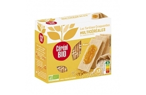 Céréal Bio Tartines Craquantes Multicéréales - Bio et Végan - Idéal Pour Le Petit-Déjeuner - 6 X 145 g - Lot De 6 - 207392