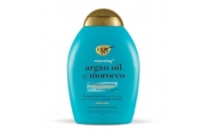 OGX - Après-Shampooing Régénérant Huile d'Argan du Maroc (flacon de 385 ml) – Après-shampoing pour adoucir et faire briller les cheveux – Soin cheveux nourrissant et réparateur