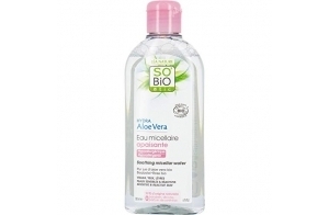 SO'BIO ÉTIC Eau Micellaire Apaisante Hypoallergénique Peaux Sensibles/Réactives Hydra Aloe Vera 200 ml