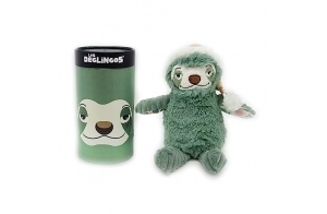 LES DEGLINGOS - Peluche petit Simply + boîte cadeau - Chillos le paresseux - Dès la naissance - 22cm - vert