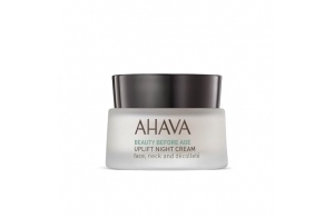 AHAVA Crème Nuit Uplift - Crème de Nuit Riche pour Raffermir la Peau, Anti-Âge en Réduisant les Rides, Enrichie en Osmoter, Tripeptide 38 et Beurre de Karité, 1.7 fl.oz