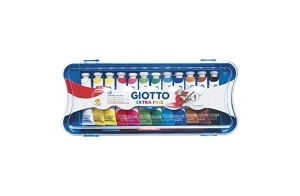 GIOTTO Extra Fine Paint - Boîte 12 tubes de gouache 12ml assortis