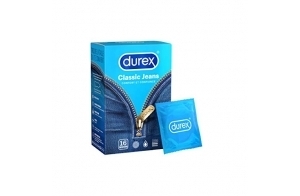 Durex CLASSIC JEANS - 16 Préservatifs - Confort et Confiance