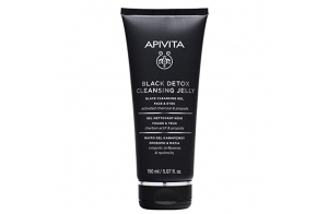 Gel Nettoyant Noir 150ml Black Détox Visage & Yeux Apivita