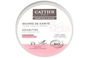 Cattier Beurre de karité Vegan BIO - Le pot de 100g