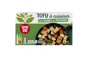 Céréal Bio Tofu à Cuisiner Bio Herbes de Provence – Riche en Protéines Végétales – Idéal pour Recettes Végétariennes – Source de Fibres – Sans Conservateurs