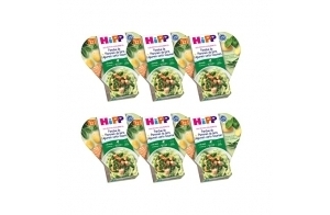 Hipp Biologique Fondue de Pommes de terre Légumes verts Saumon - 6 assiettes de 230g