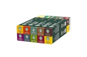 STARBUCKS Discovery Variety Pack by Nespresso, Capsules de Café 10 x 10 (100 Capsules) - Exclusivité Amazon