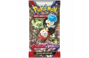 Pokemon Scarlet and Violet Sleeved Assorted (French), LT-184-55644, Multicolore, Taille Unique