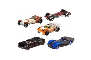 Hot Wheels - Ckk83 - Véhicule Miniature - Modèle Simple - Pack De 5 véhicules Star Wars