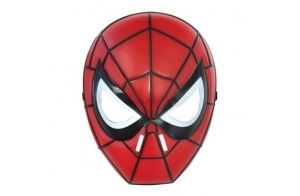 RUBIE'S SPIDER-MAN officiel - Masque Rigide pour Enfants Spider-man - Taille Unique - Masque en PVC rouge et noir avec Attache élastique - Pour Halloween, Carnaval, Noël