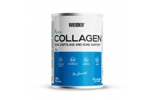 Weider Collagen. Peptide de collagène hydrolisé Peptan . Enrichi d’acide hyaluronique, de magnésium et de vitamine C. Pour la santé des os et des articulations. Sans arôme. 300g