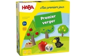 HABA - Premier Verger - Jeu de Société pour Enfant - Jeu en Bois Educatif et Coopératif - Développe l’Imagination et la Motricité - 1 à 4 Joueurs - 2 Ans - 3592