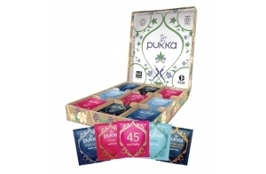 Pukka, Thés et Infusions, Coffret Cadeau Femme et Homme, Assortiment de 5 Infusions 100% Bio, 45 sachets, 5 Goûts Délicieux