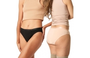 Modibodi Bikini Classique Pouvoir Absorbant Maxi - sous-vêtement de Protection menstruelle pour Femme - Bas de Bikini - Culotte menstruelle discrète Beige - 6/2XS