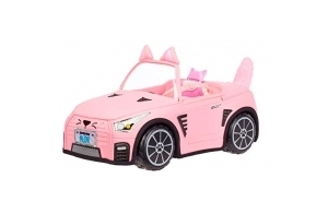 Na Na Na Surprise Peluche Cabriolet-Pink, Kitty Rose sur le Thème du Chat-Compatible avec toutes les Poupées Surprise Na-À partir de 3 Ans-Voiture Douce pour Filles