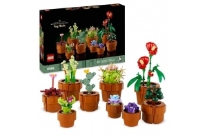 LEGO 10329 Icons Les Plantes Miniatures, 9 Fleurs Artificielles à Construire, Set Collection Botanique avec, Accessoire de Décoration pour Maison, Idée Cadeau d'anniversaire pour Femmes ou Hommes