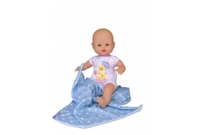 Nenuco Newborn - Poupée avec couverture et robe - Poupée avec sons de bébé (Famosa 700015452)