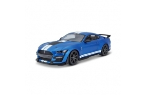 Bburago- Mustang Shelby GT500 Édition spéciale 1:18 2020 Ford 1/18 Bleue et Blanche, M31388