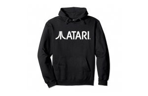 Atari Vintage Games White Logo Classic Gaming Fun Style Sweat à Capuche