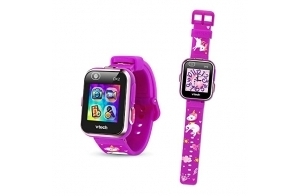 VTech - KidiZoom SmartWatch DX2 Fuchsia Licorne, Montre Digitale Enfant, Photo, Selfie, Vidéo, Écran Tactile Vertical, Jouet High-Tech, Cadeau Enfant et Ado de 5 Ans à 13 Ans - Contenu en Français