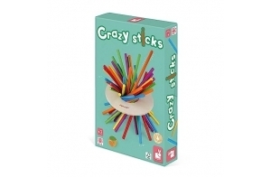 Janod - Jeu d'Adresse Crazy Sticks - En Bois - Dès 3 Ans, J02695, Taille unique